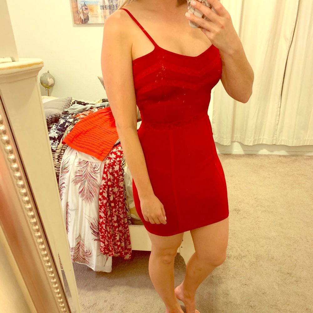 Bebe Red Cocktail Dress